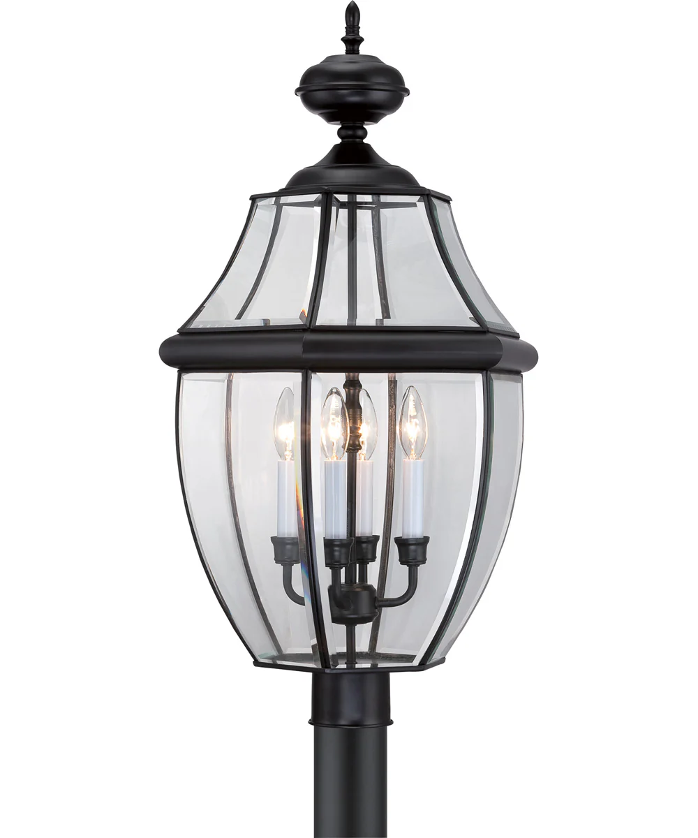Newbury Extra Large 4-light Outdoor Post Light Mystic Black - Image 6