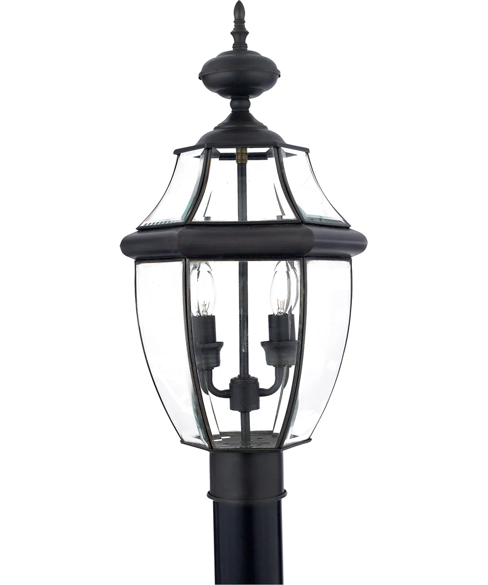 Newbury Large 2-light Outdoor Post Light Medici Bronze
