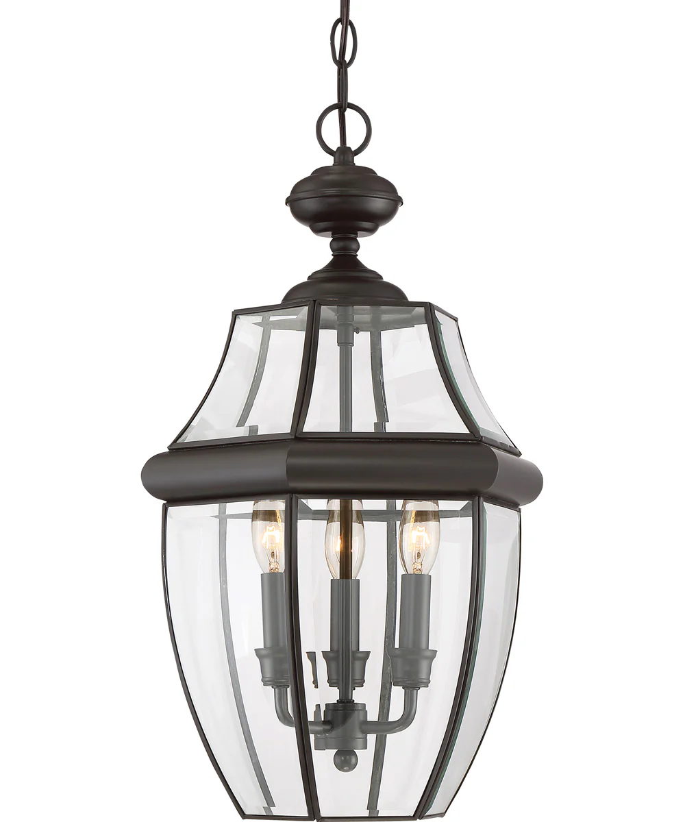 Newbury Large 3-light Outdoor Pendant Light Medici Bronze - Image 2