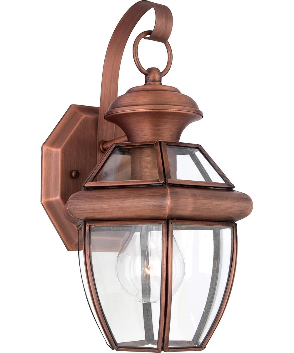 Newbury Small 1-light Outdoor Wall Light Aged Copper