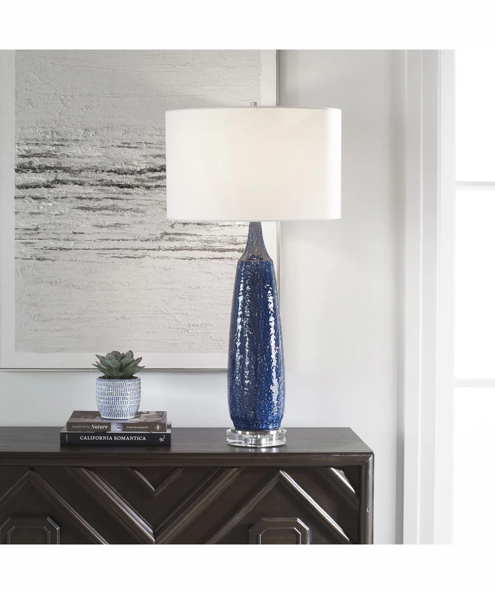 Newport Cobalt Blue Table Lamp - Image 2