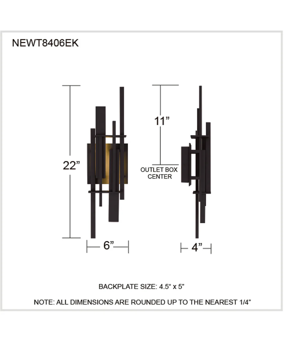 Newton Outdoor Wall Light Earth Black - Image 4