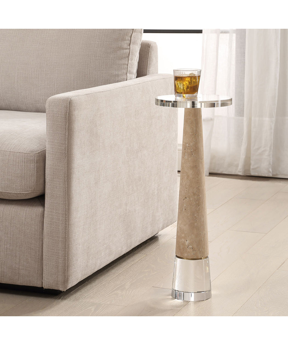 Niari Travertine Drink Table - Image 2