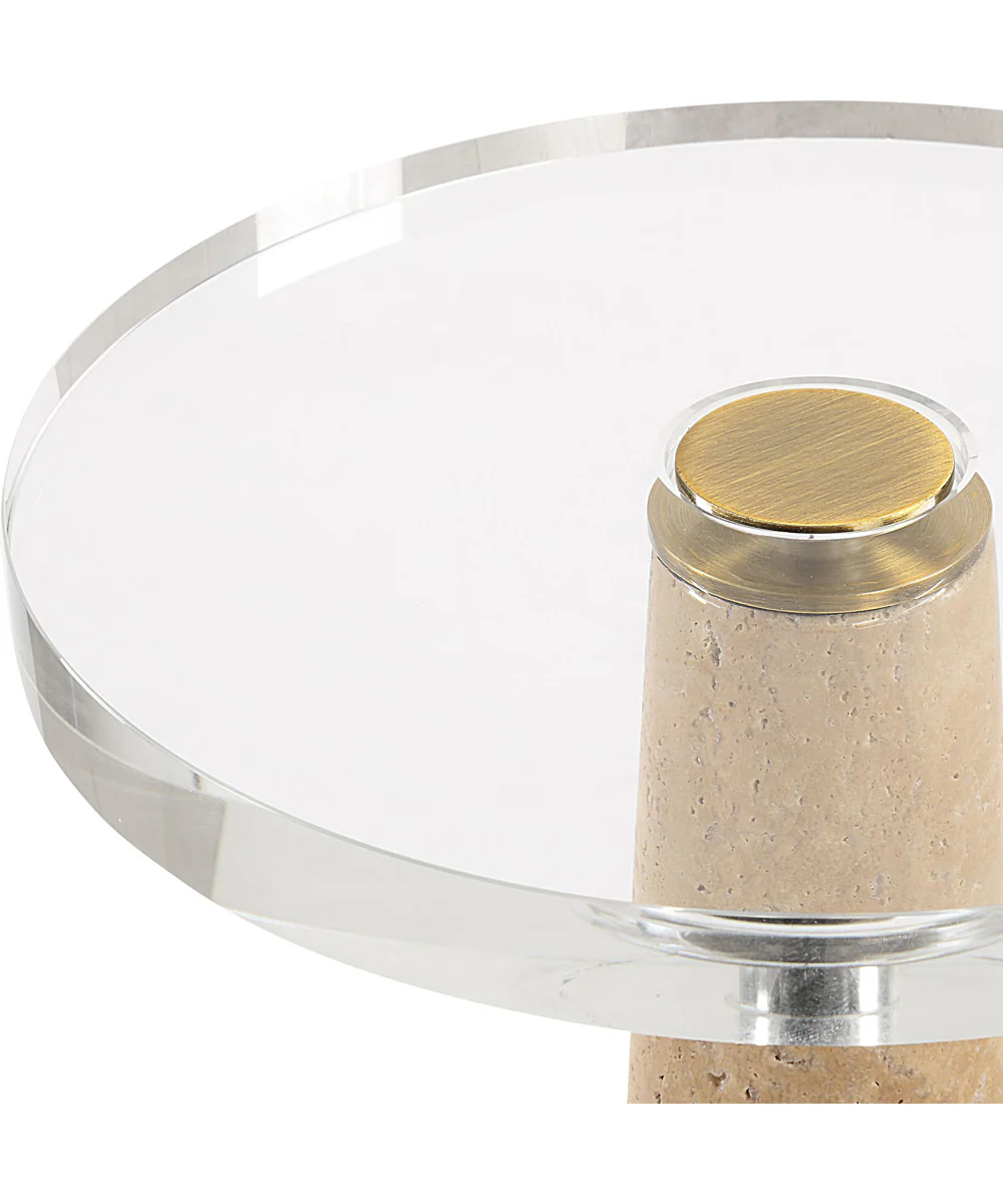 Niari Travertine Drink Table - Image 3