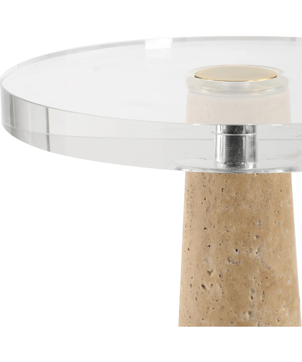 Niari Travertine Drink Table - Image 4