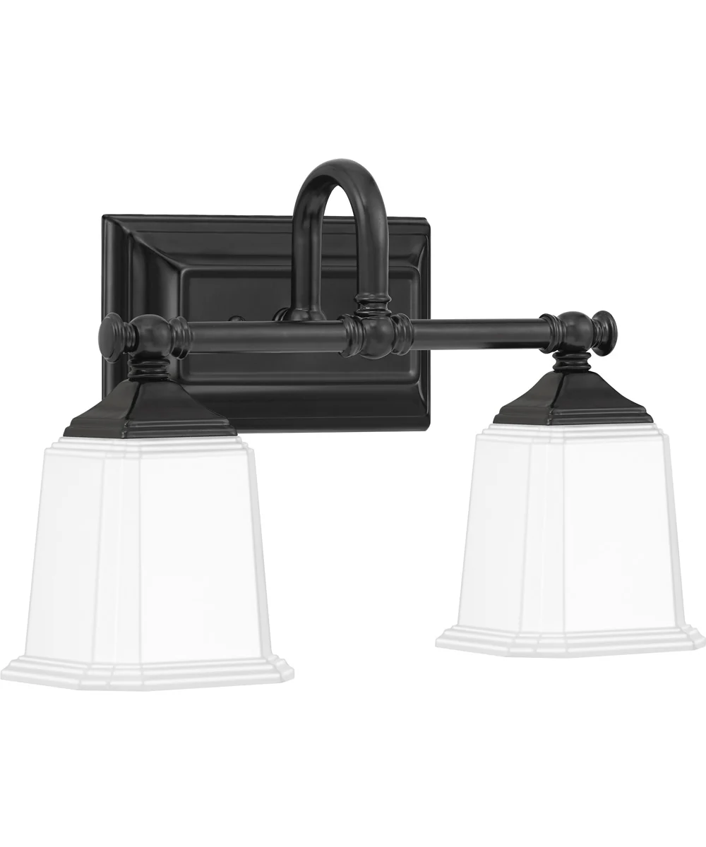 Nicholas Medium 2-light Bath Light Earth Black - Image 4