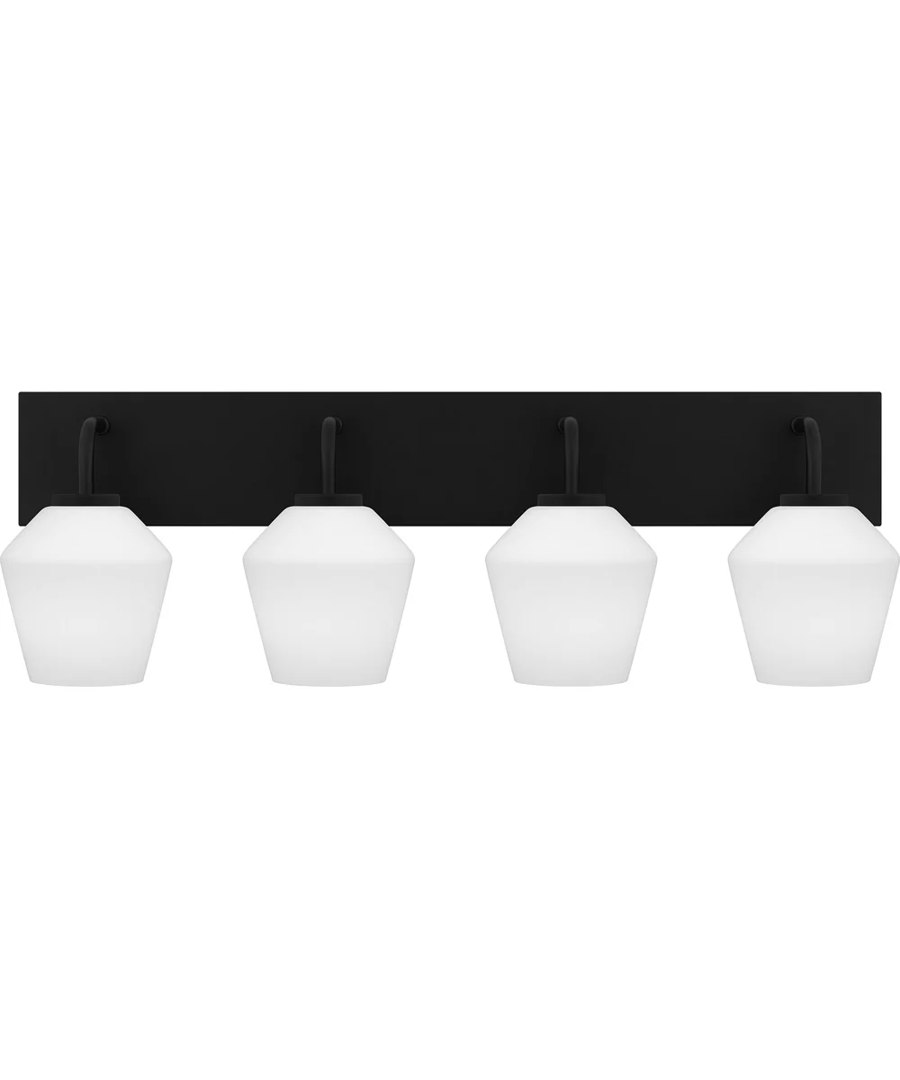 Nielson Extra Large 4-light Bath Light Matte Black - Image 2