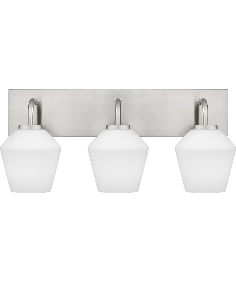 Nielson Large 3-light Bath Light Brushed Nickel - Image 2