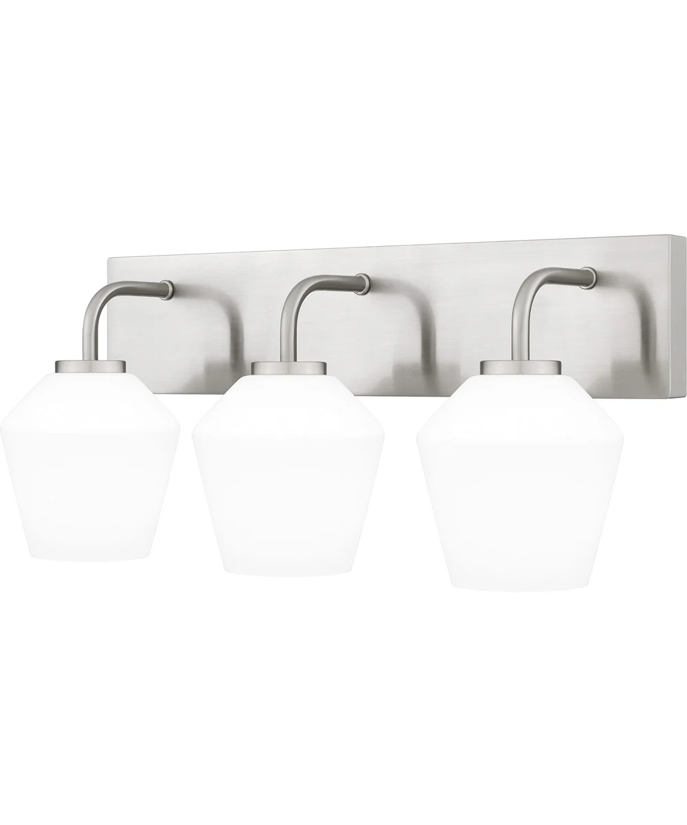 Nielson Large 3-light Bath Light Brushed Nickel - Image 3