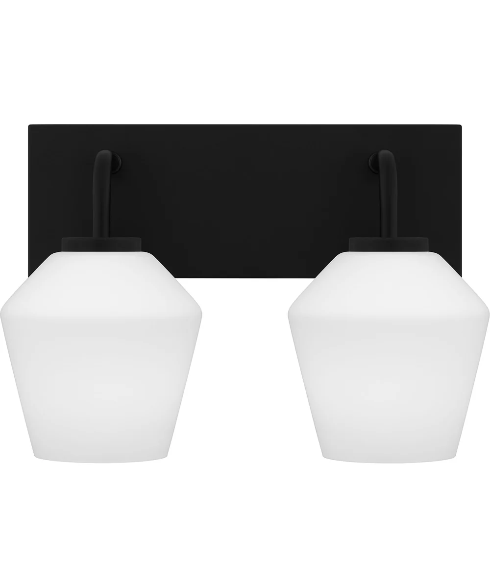 Nielson Medium 2-light Bath Light Matte Black - Image 2