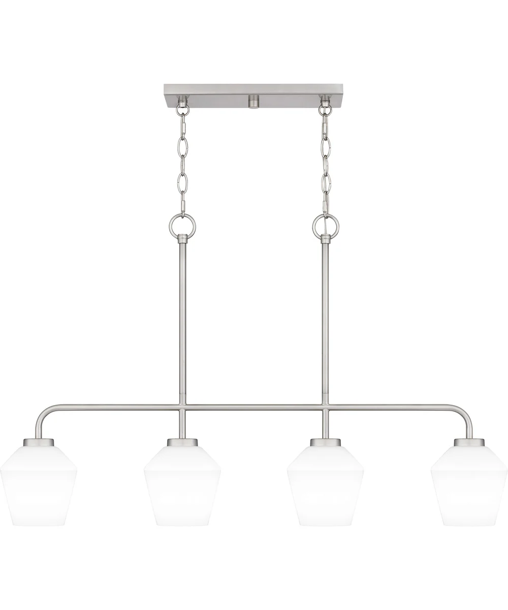 Nielson Medium 4-light Island Light Brushed Nickel - Image 3