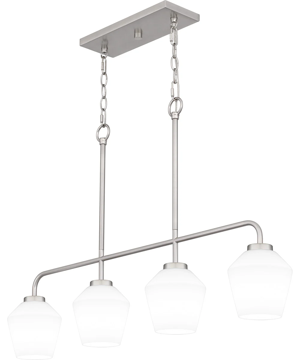 Nielson Medium 4-light Island Light Brushed Nickel - Image 4