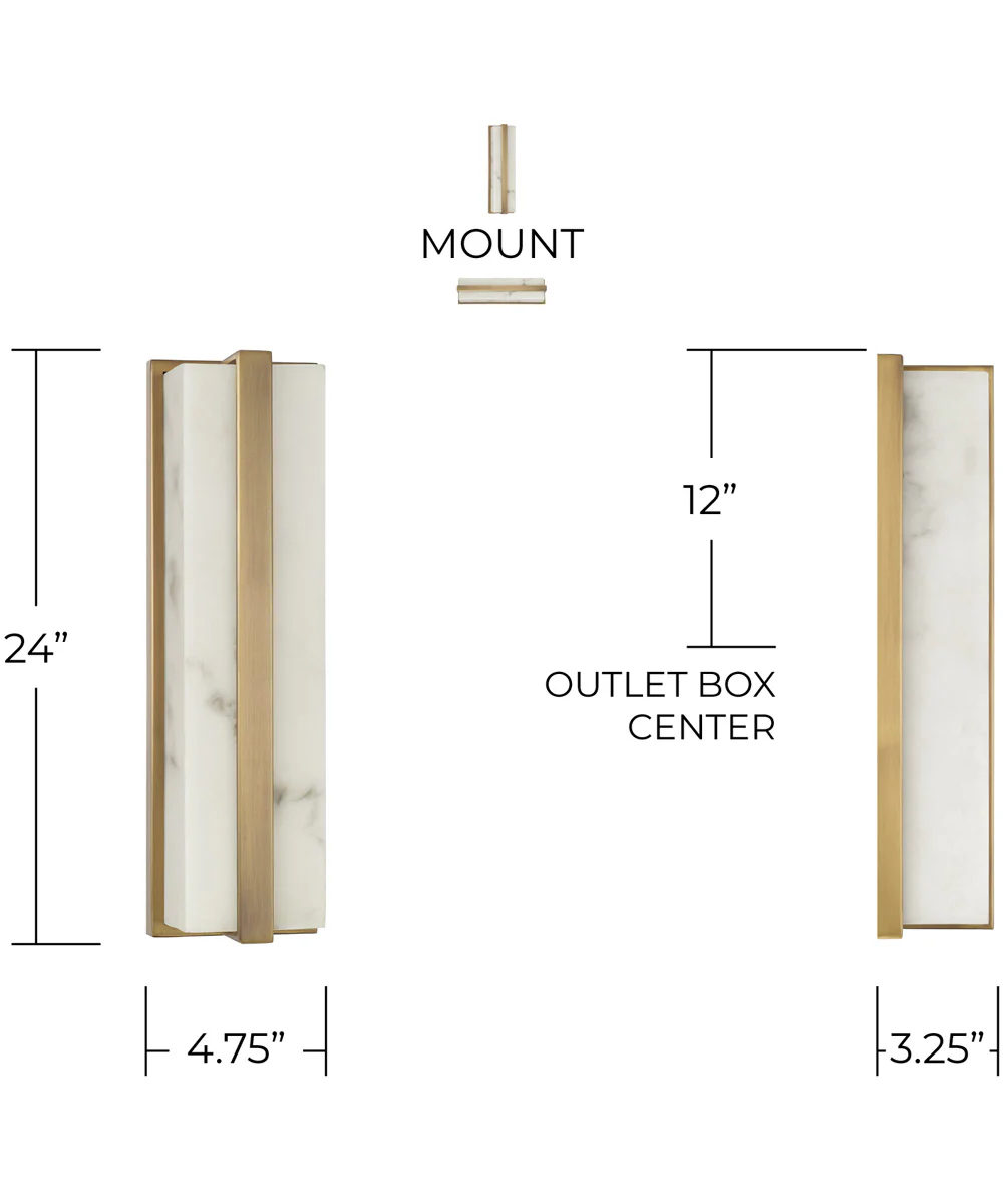 Noah 1-Light Vanity Aged Brass - Image 9