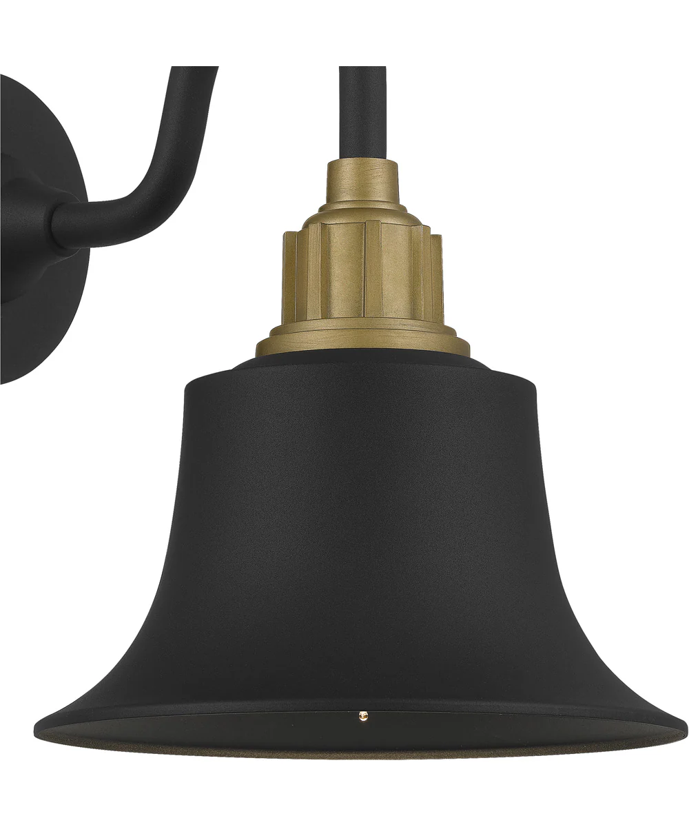 Nocturne Medium 1-light Outdoor Wall Light  Coastal Armour Aluminum Earth Black - Image 6