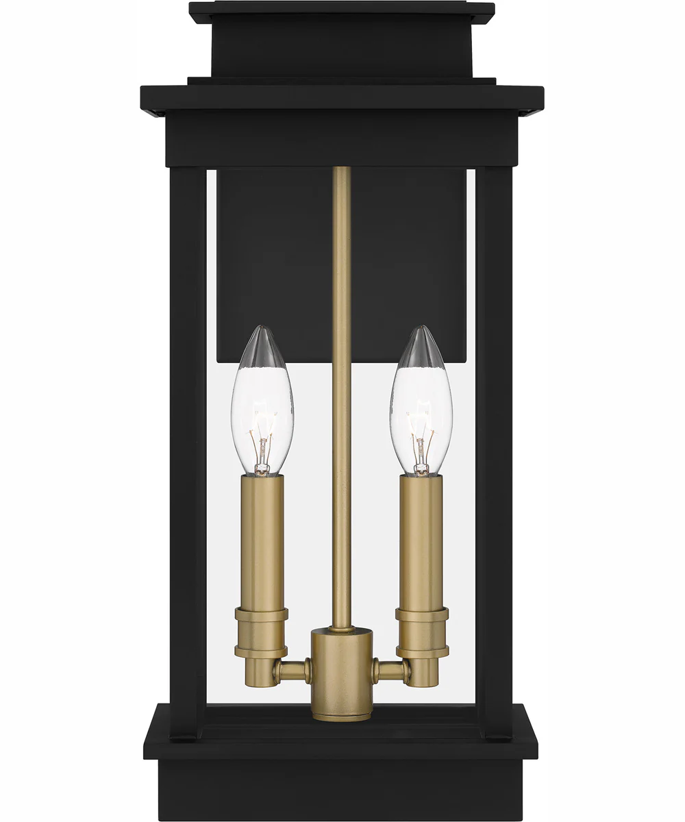 Noelle Medium 2-light Outdoor Wall Light Coastal Armour Aluminum Matte Black - Image 4