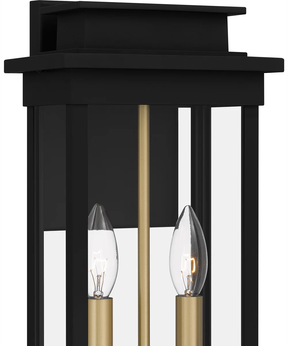 Noelle Medium 2-light Outdoor Wall Light Coastal Armour Aluminum Matte Black - Image 6