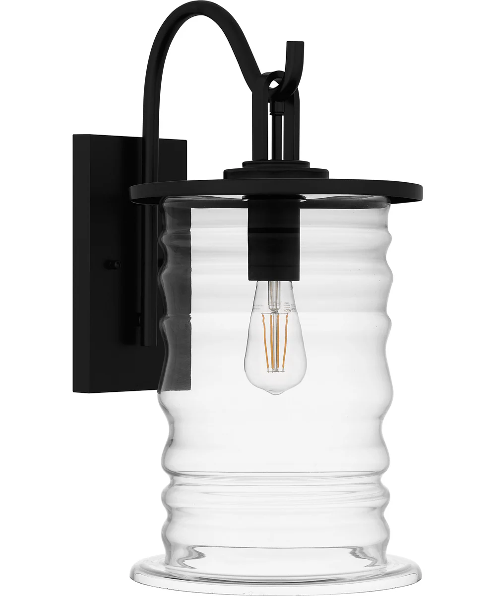 Noland Large 1-light Outdoor Wall Light  Coastal Armour Aluminum Matte Black - Image 2