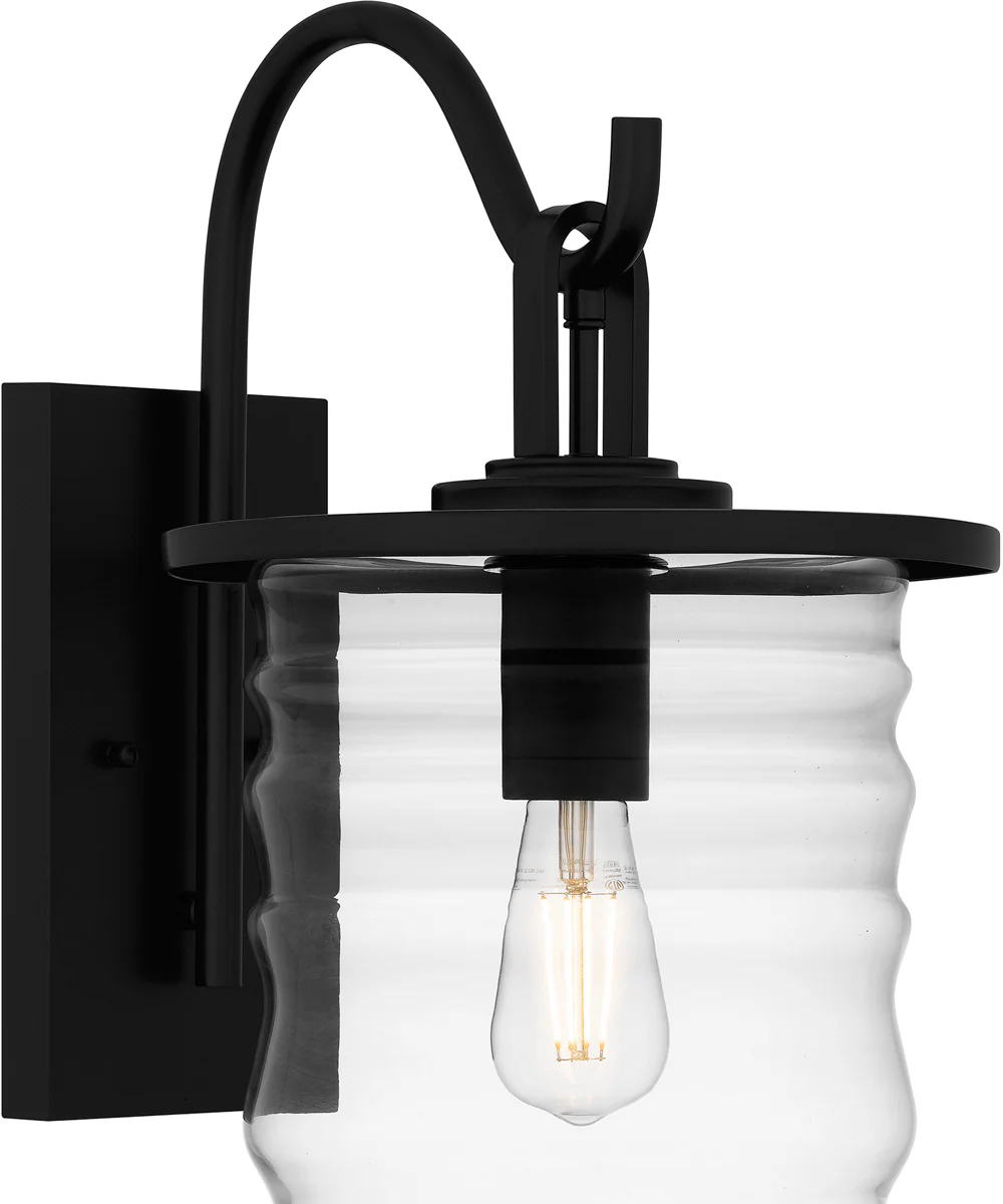 Noland Large 1-light Outdoor Wall Light  Coastal Armour Aluminum Matte Black - Image 5
