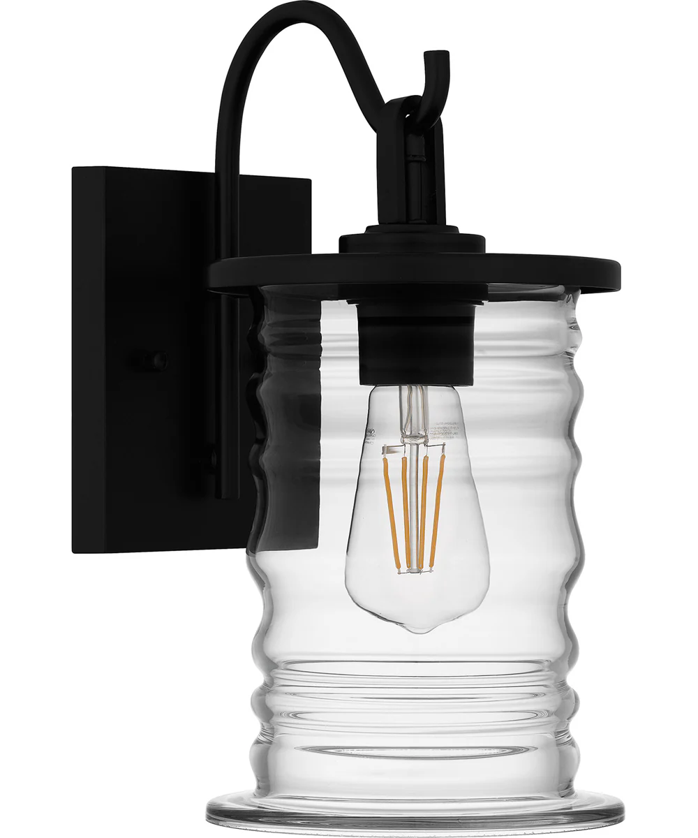Noland Small 1-light Outdoor Wall Light Coastal Armour Aluminum Matte Black - Image 2