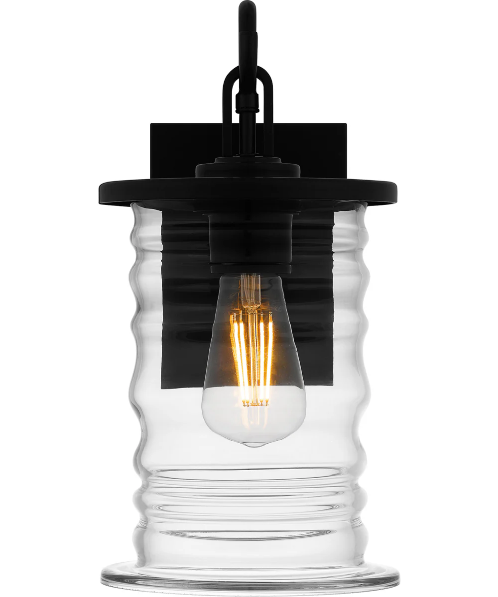 Noland Small 1-light Outdoor Wall Light Coastal Armour Aluminum Matte Black - Image 3