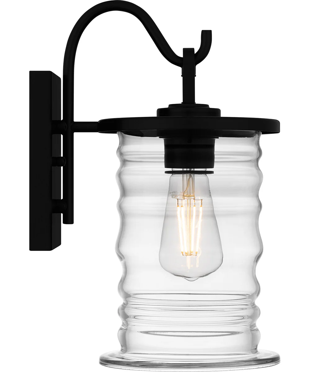 Noland Small 1-light Outdoor Wall Light Coastal Armour Aluminum Matte Black - Image 4