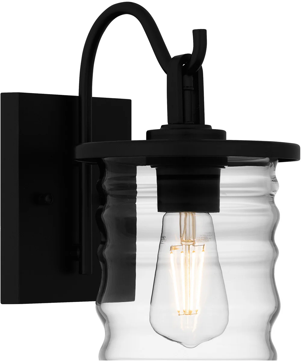 Noland Small 1-light Outdoor Wall Light Coastal Armour Aluminum Matte Black - Image 5