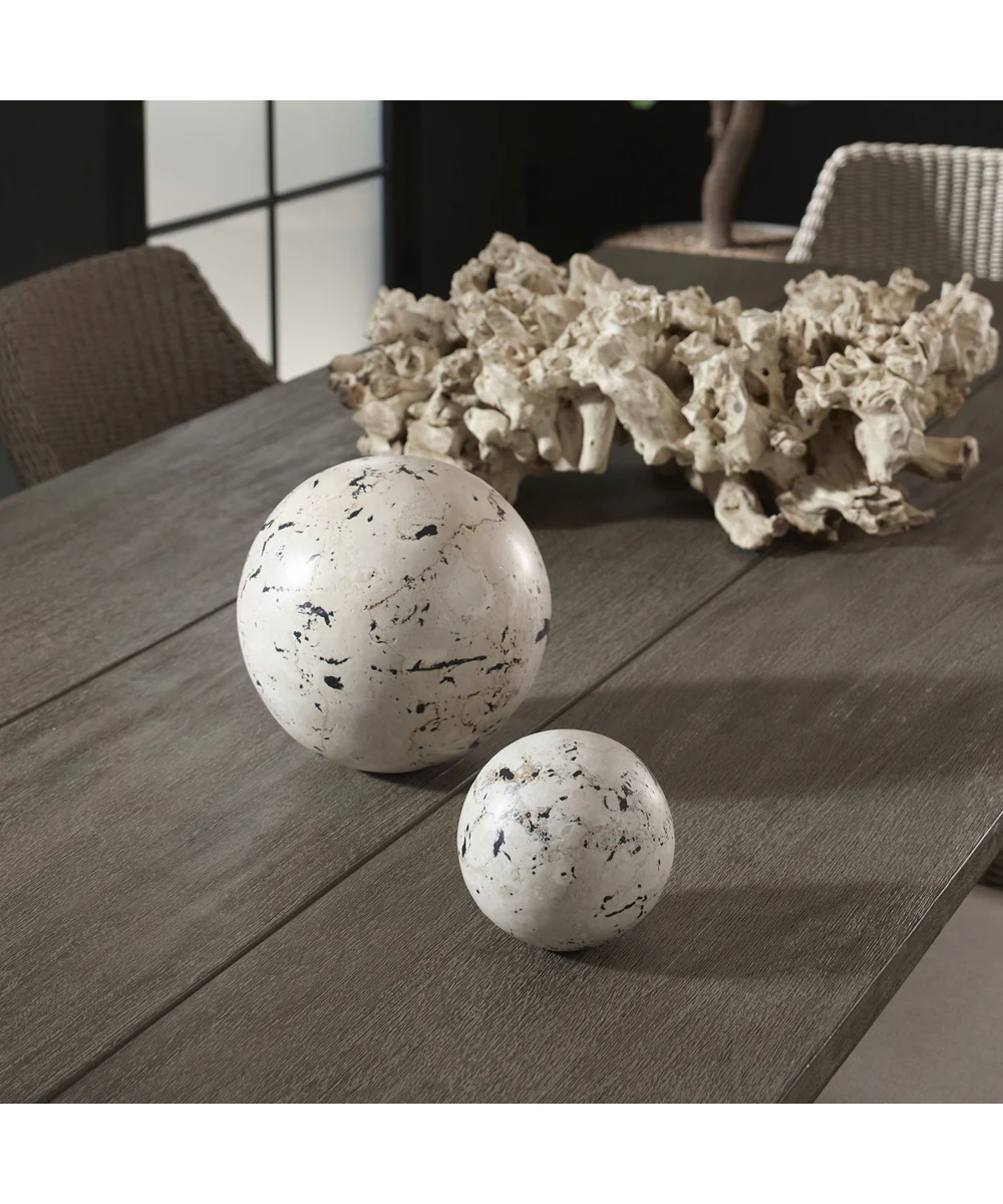Nouveau Indoor-Outdoor Spheres Set of 2 - Image 3