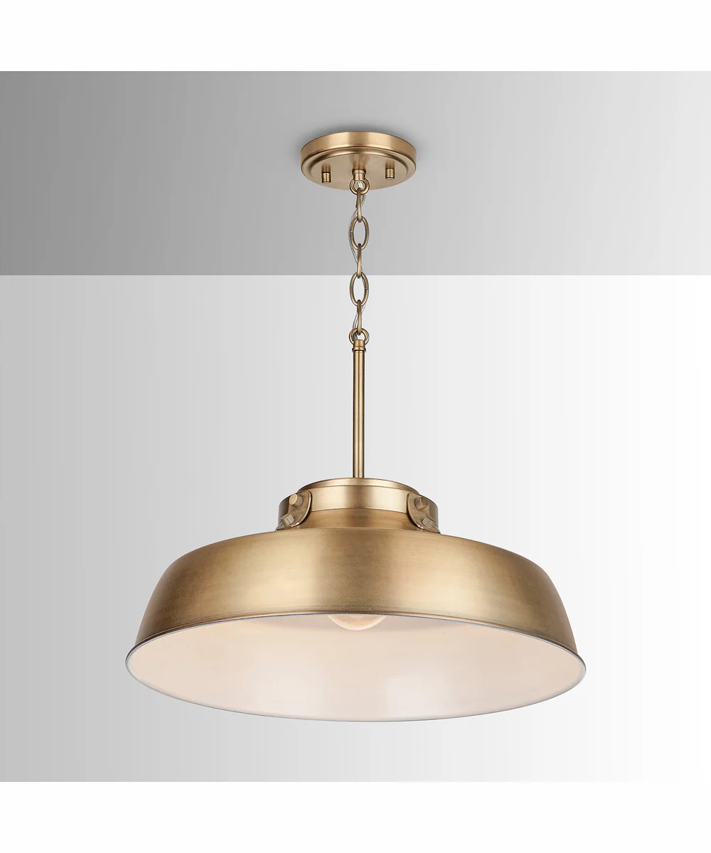 Oakwood 1-Light Pendant Aged Brass - Image 3