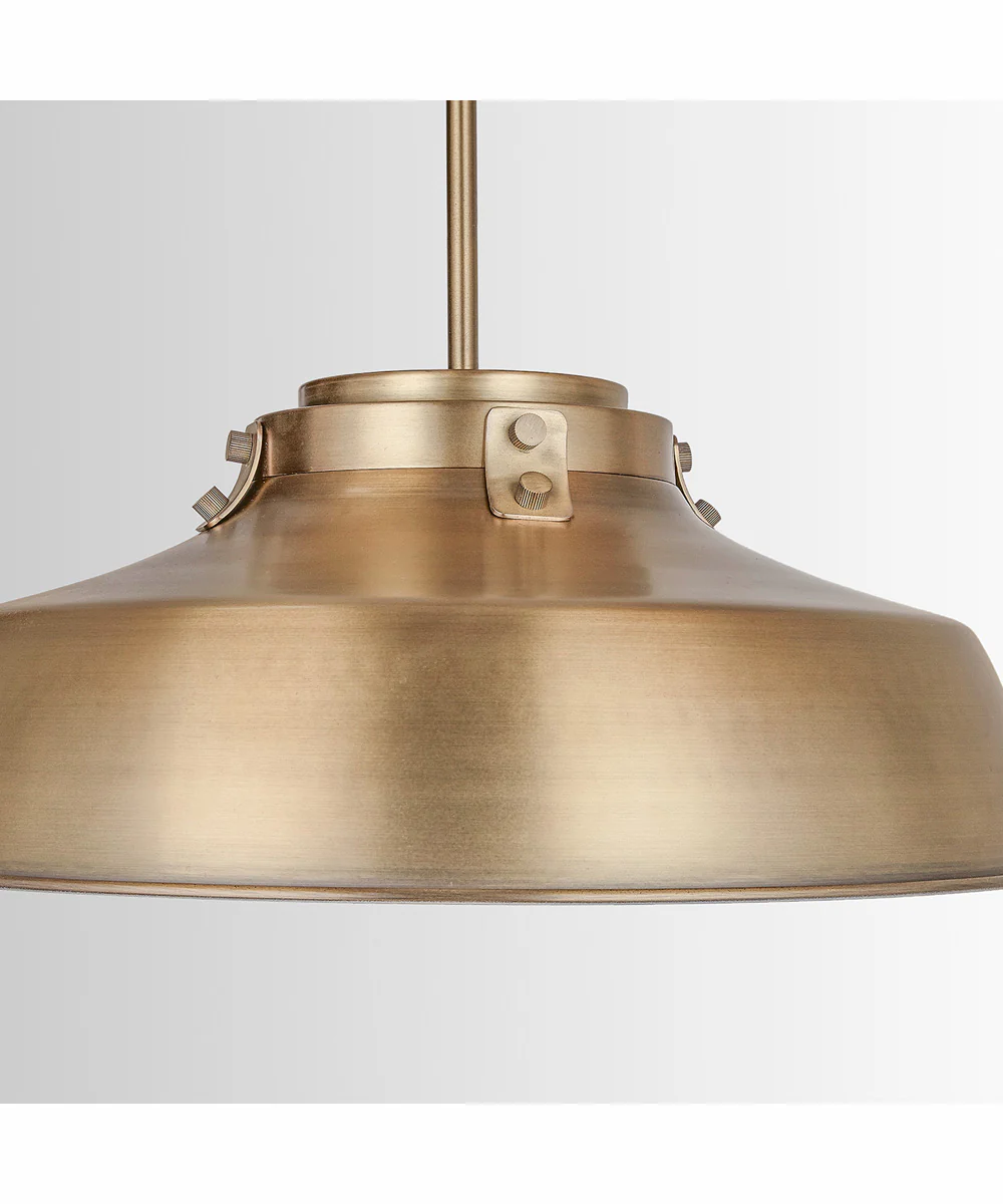 Oakwood 1-Light Pendant Aged Brass - Image 5