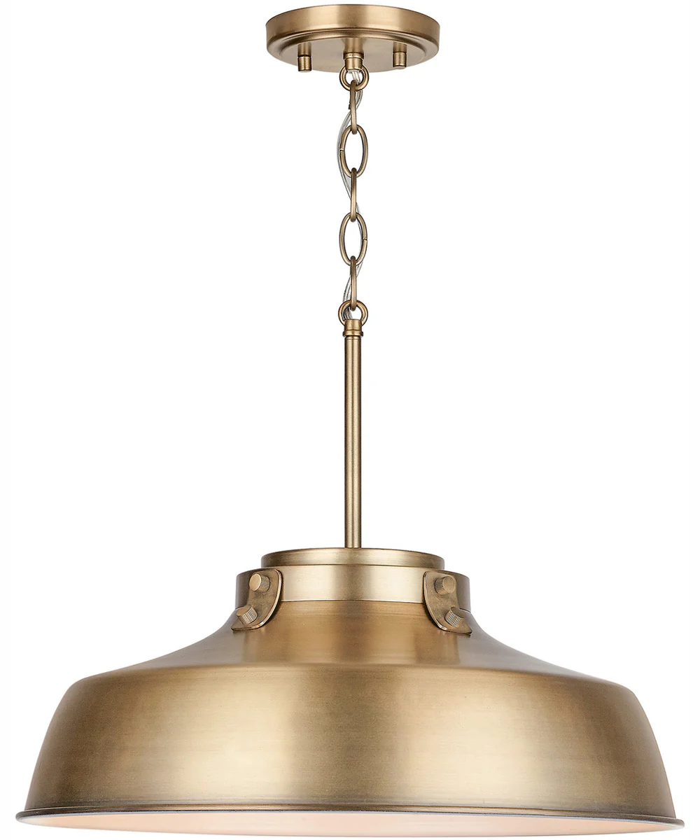 Oakwood 1-Light Pendant Aged Brass - Image 7