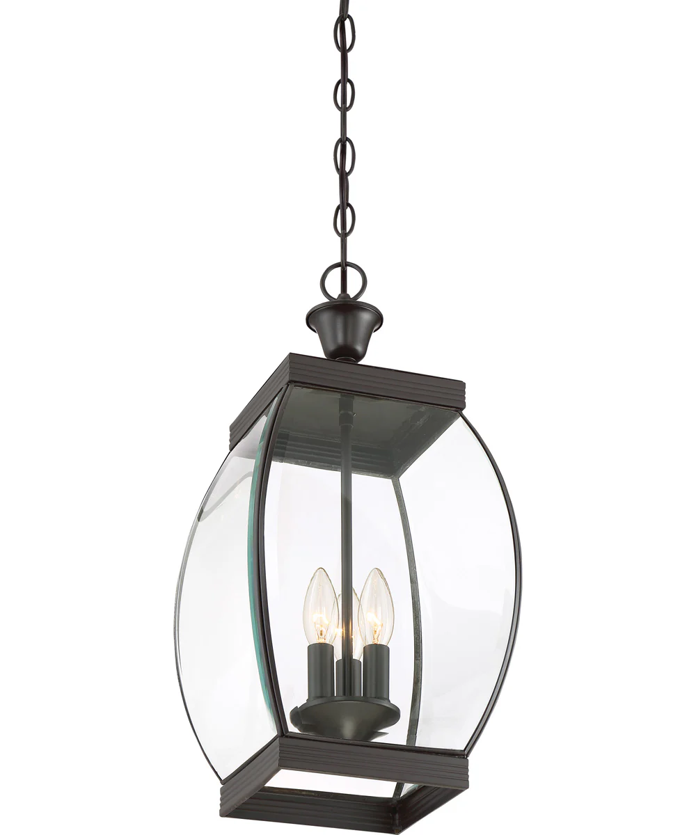 Oasis Large 3-light Outdoor Pendant Light Medici Bronze - Image 4