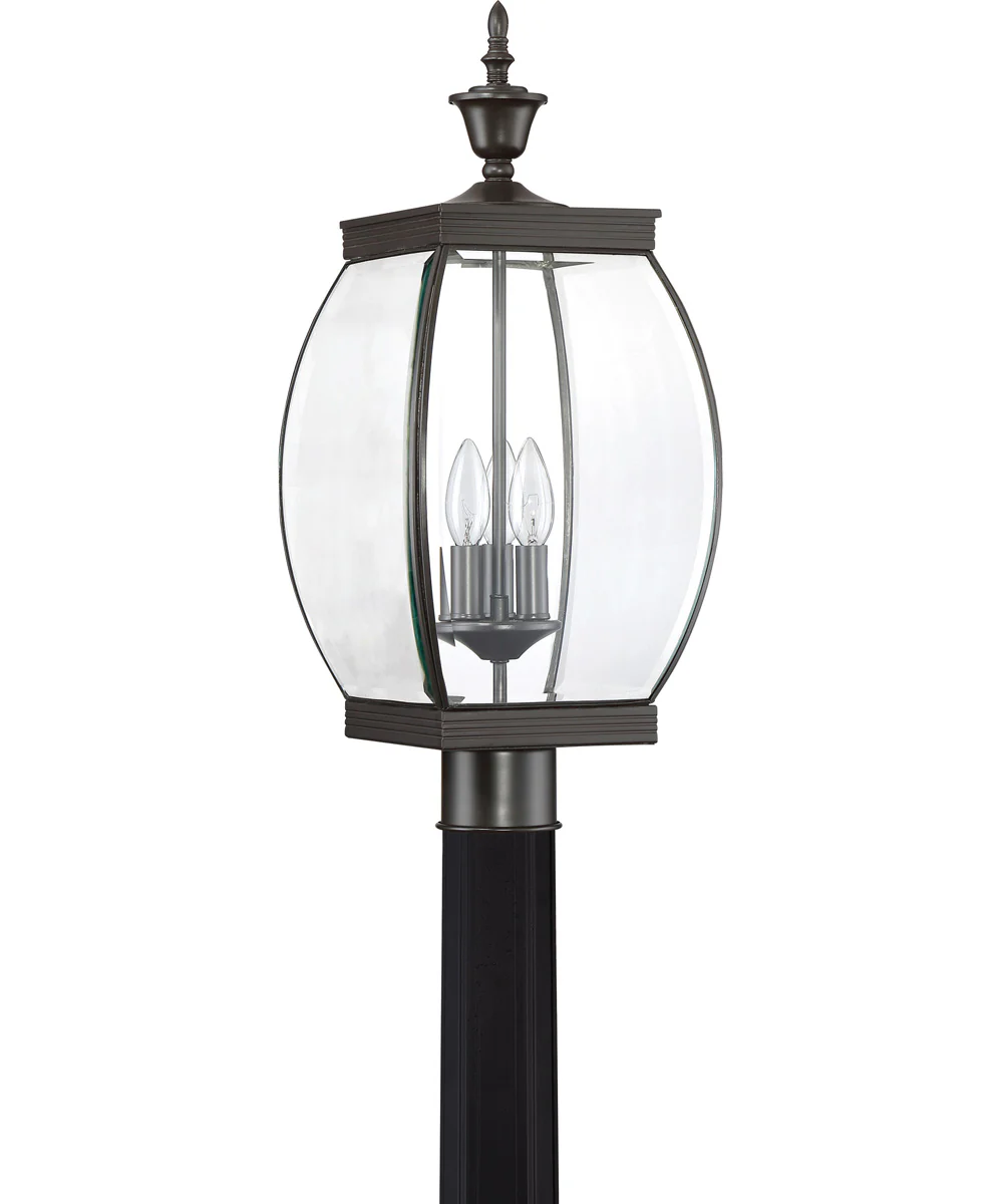 Oasis Large 3-light Outdoor Post Light Medici Bronze - Image 3