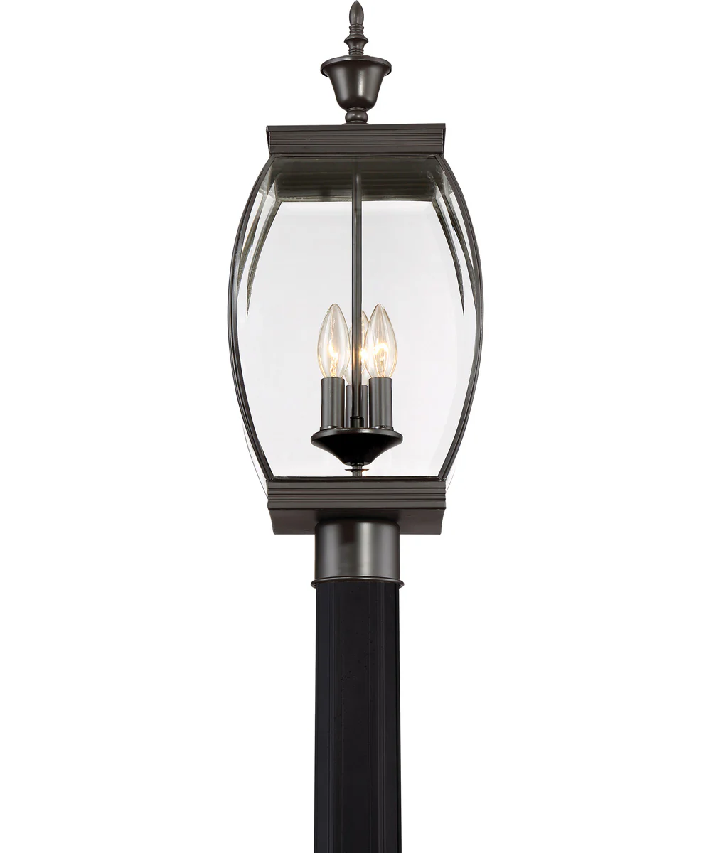 Oasis Large 3-light Outdoor Post Light Medici Bronze - Image 5