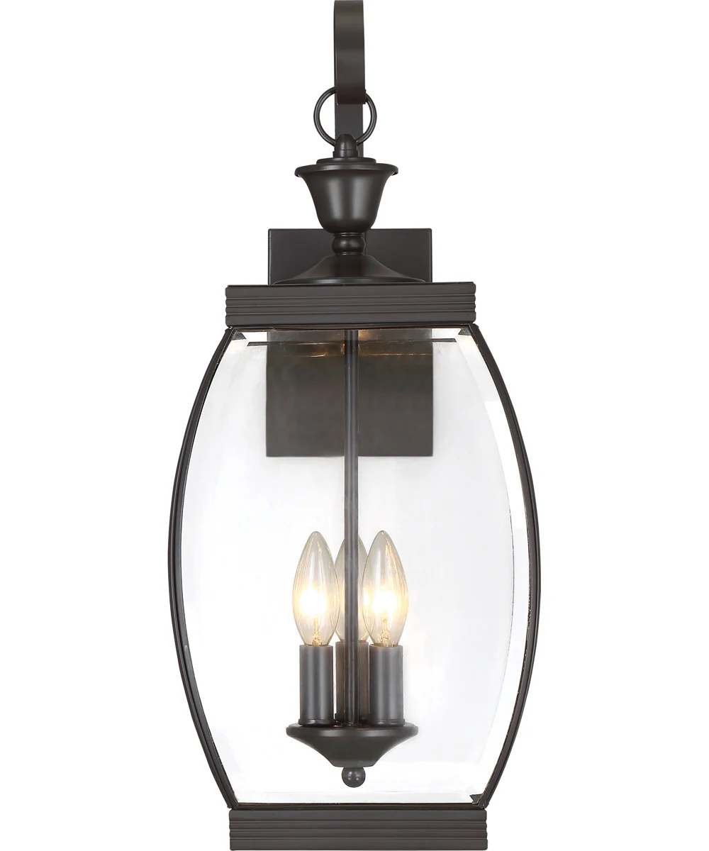 Oasis Large 3-light Outdoor Wall Light Medici Bronze - Image 4