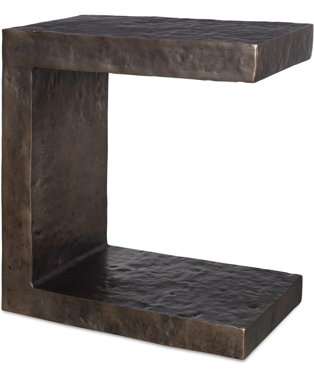 Obra Bronze Outdoor Side Table