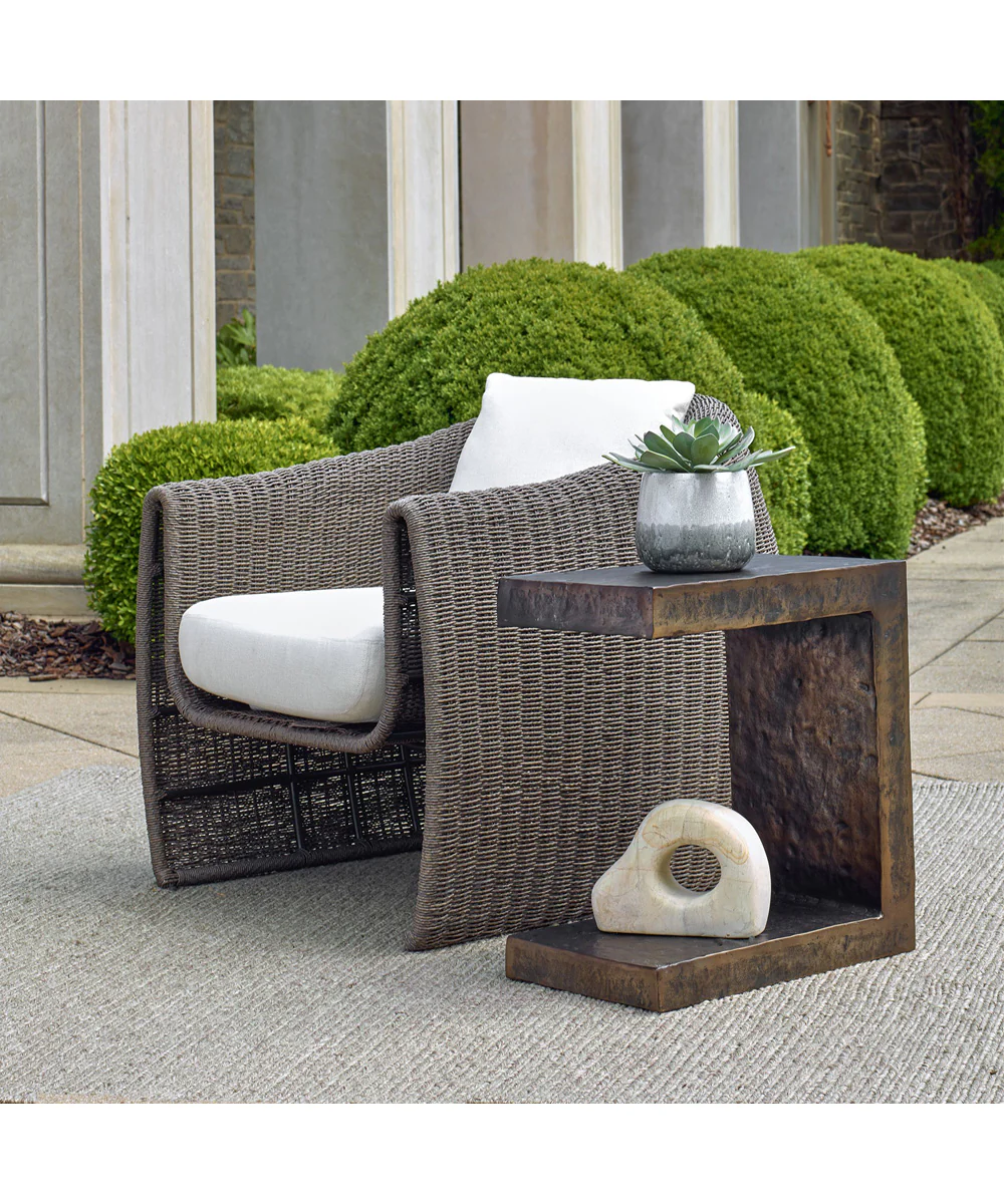 Obra Bronze Outdoor Side Table - Image 2