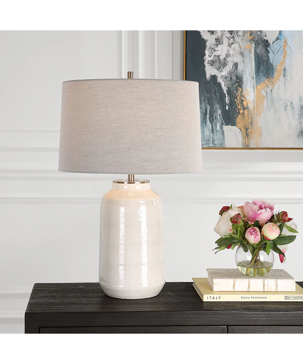 Odawa White Farmhouse Table Lamp - Image 2