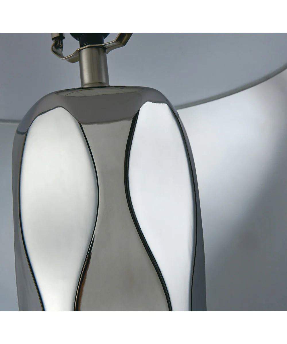 Odelia 2-Light 2 Pack-Table Lamp Chrome Ceramichrome/ White Linen - Image 3