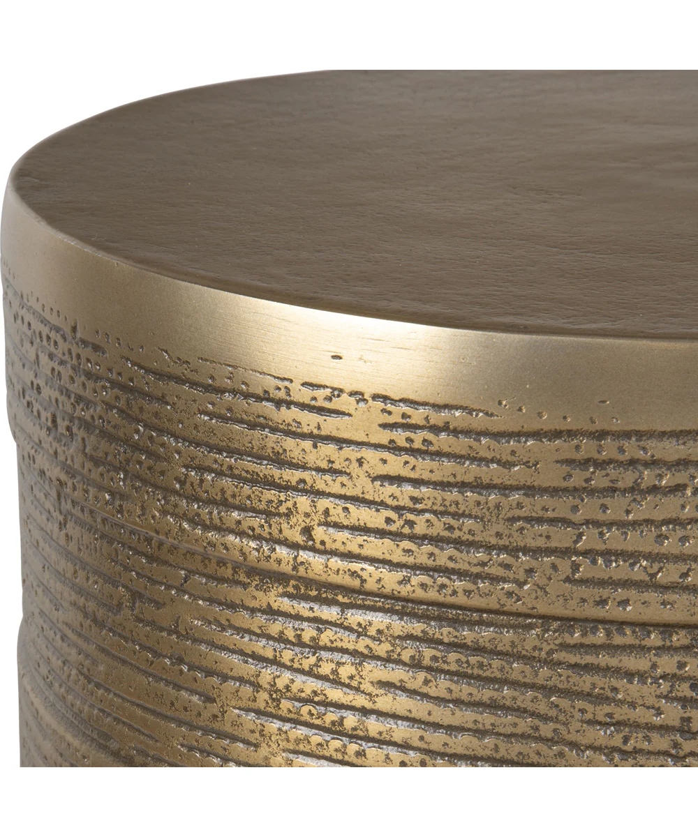 Odin Antique Brass Accent Table - Image 3