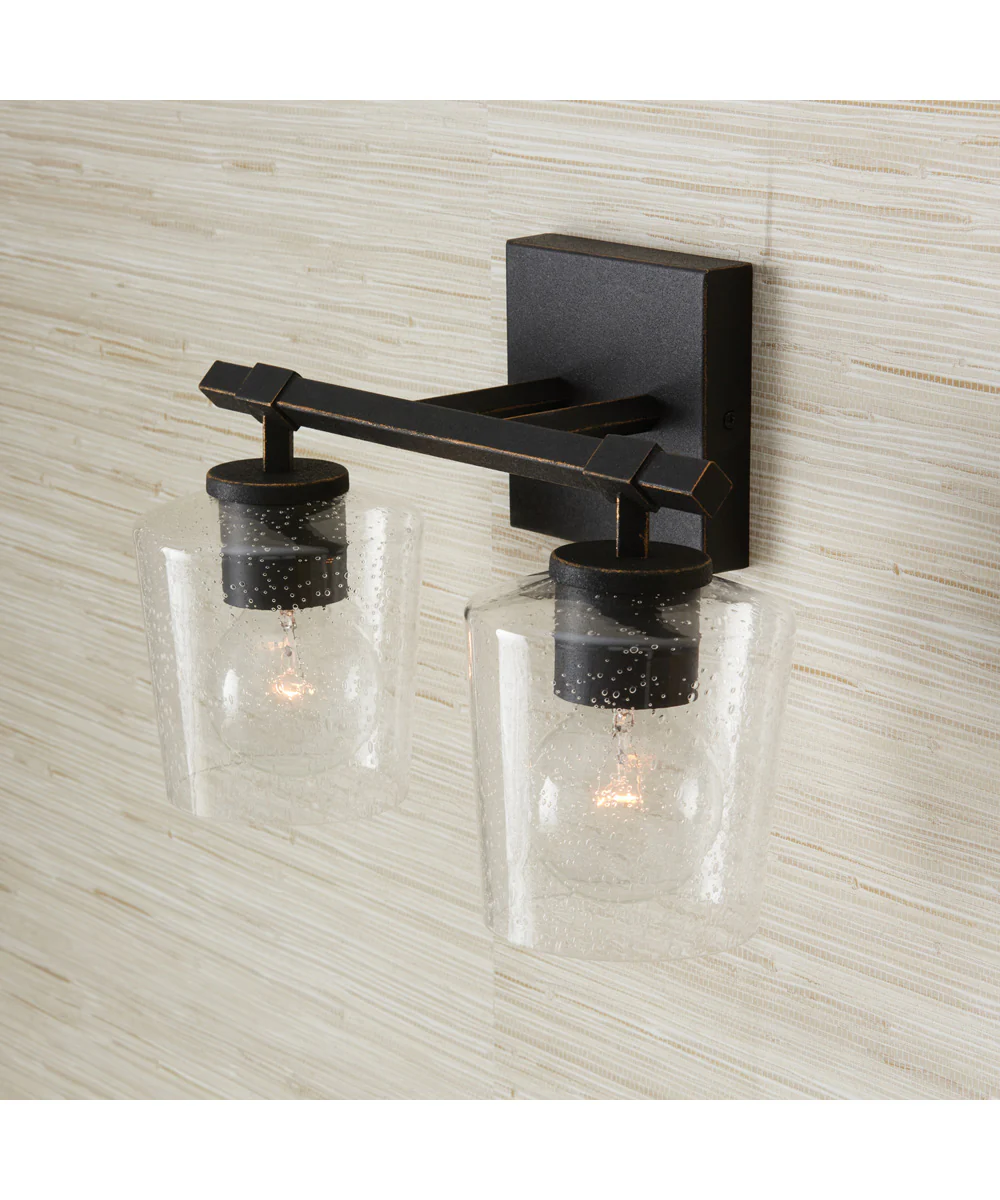 Ogden 2-Light Vanity Brushed Black Iron - Image 2