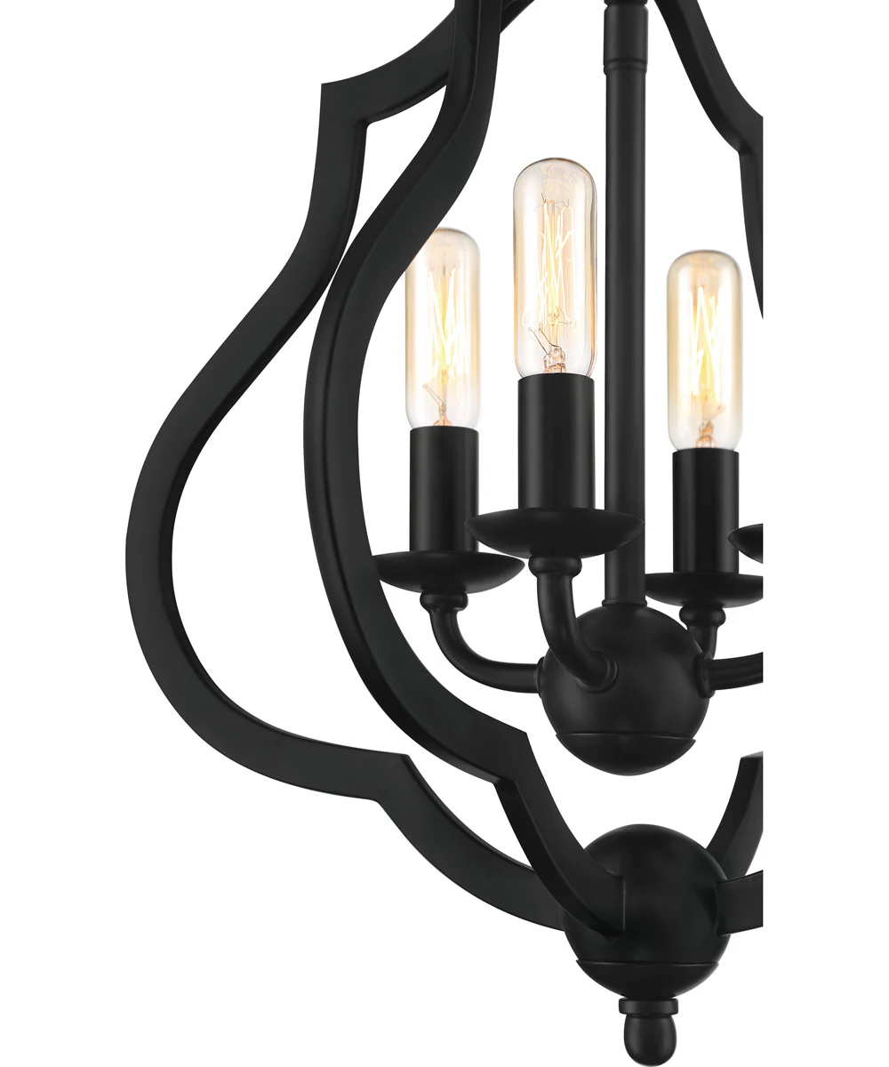 O'Keefe 4-light Semi Flush Mount Matte Black - Image 6