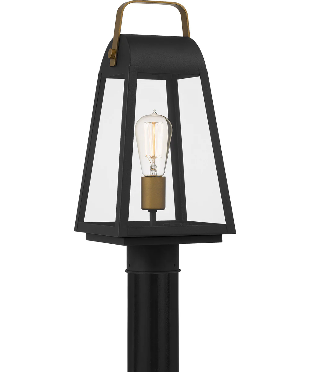 O'Leary Large 1-light Outdoor Post Light  Coastal Armour Steel Earth Black - Image 2