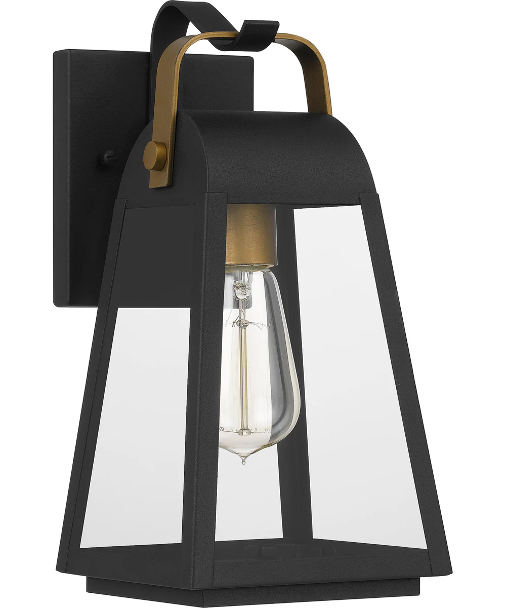 O'Leary Medium 1-light Outdoor Wall Light Coastal Armour Steel Earth Black - Image 3