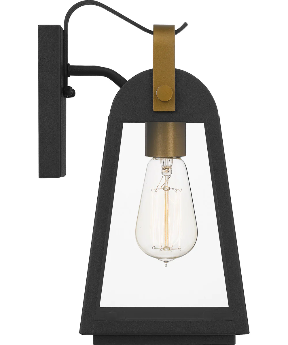 O'Leary Medium 1-light Outdoor Wall Light Coastal Armour Steel Earth Black - Image 5