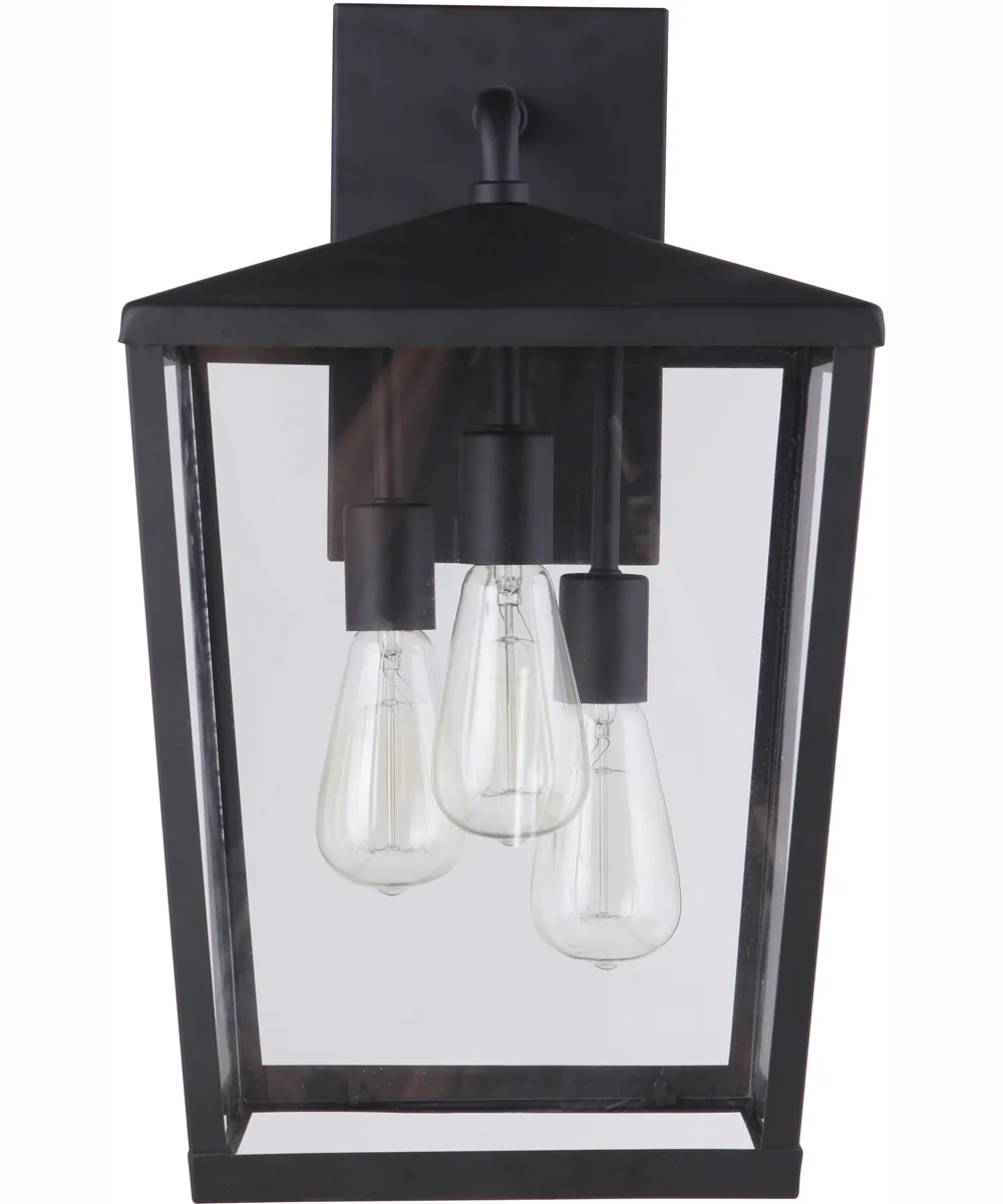 Olsen 3-Light Outdoor Wall Lantern Midnight - Image 3