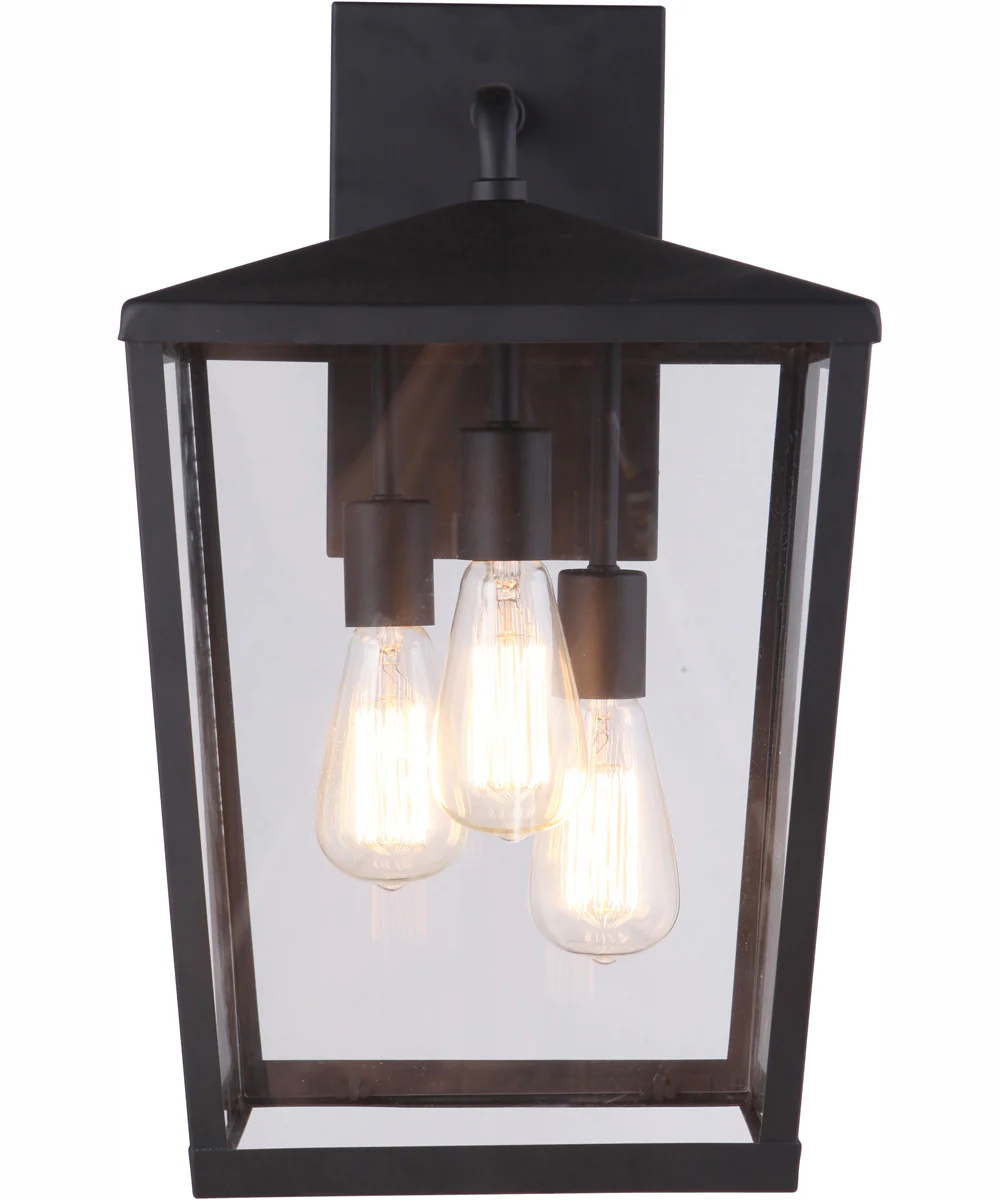 Olsen 3-Light Outdoor Wall Lantern Midnight - Image 4