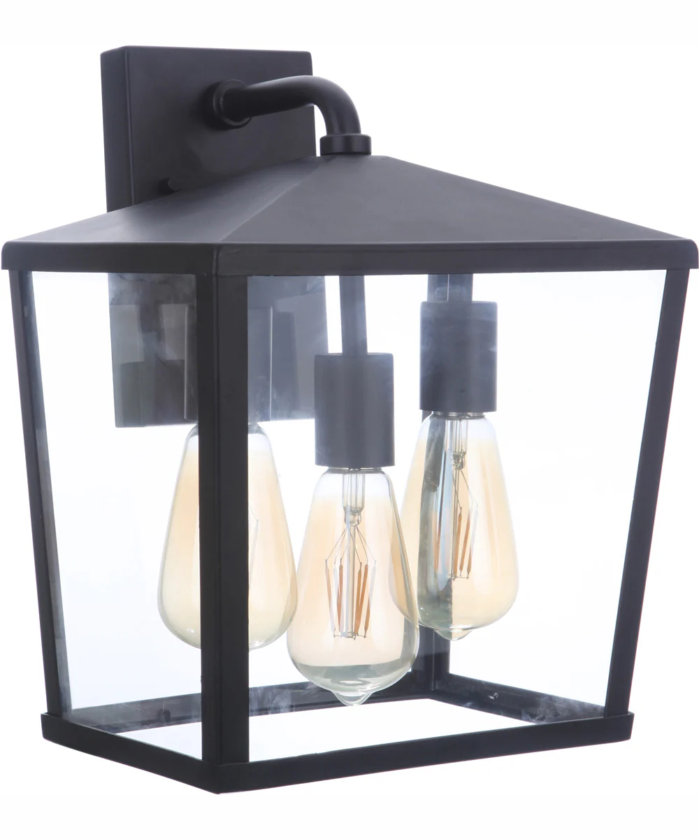 Olsen 3-Light Outdoor Wall Lantern Midnight