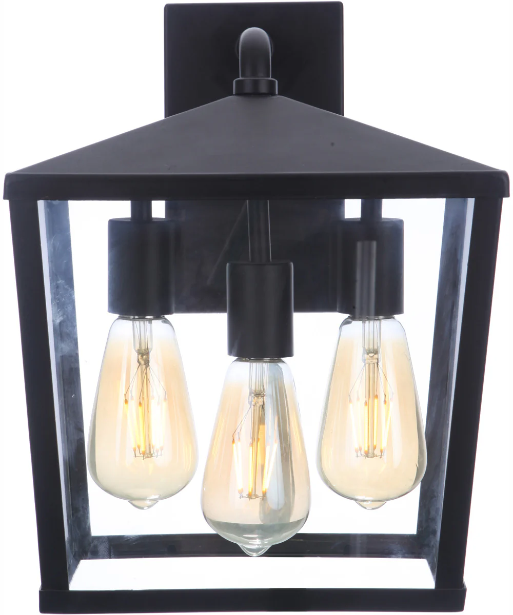 Olsen 3-Light Outdoor Wall Lantern Midnight - Image 4