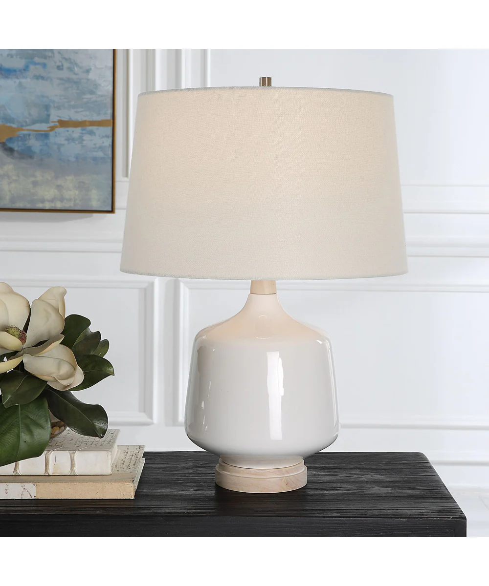 Opal Gloss White Table Lamp - Image 2