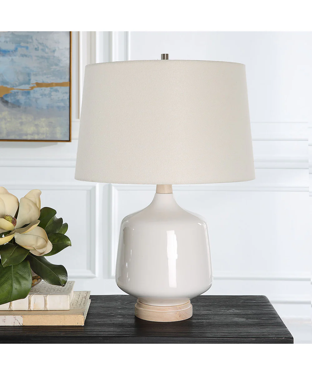 Opal Gloss White Table Lamp - Image 3